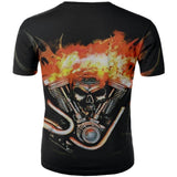 T-Shirt Demonisk Motorcykel