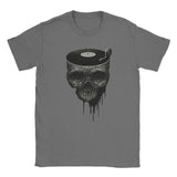 Dödskalle T-Shirt DJ-Skivspelare