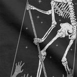 Svart T-Shirt Skelett