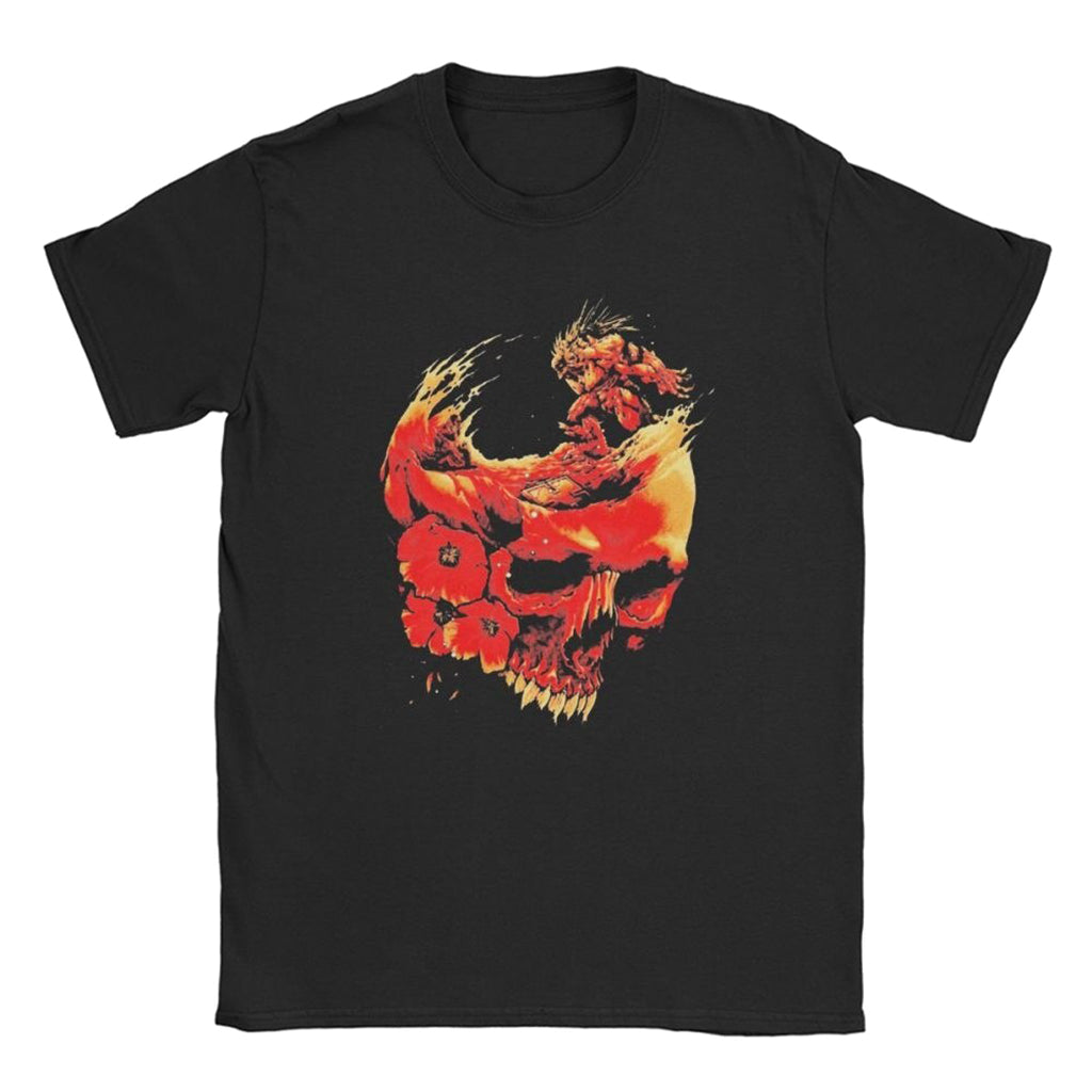 Svart T-Shirt Med Dödskalle