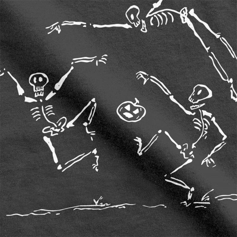 Skelett Spelar Fotboll T-Shirt