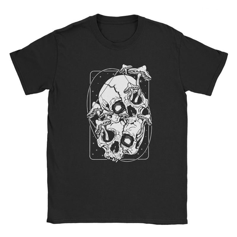 Svart Dödskalle T-Shirt