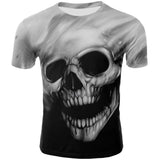 T-Shirt Svartvit Dödskalle