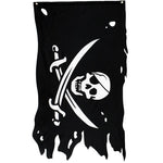 Sliten Pirat Flagga
